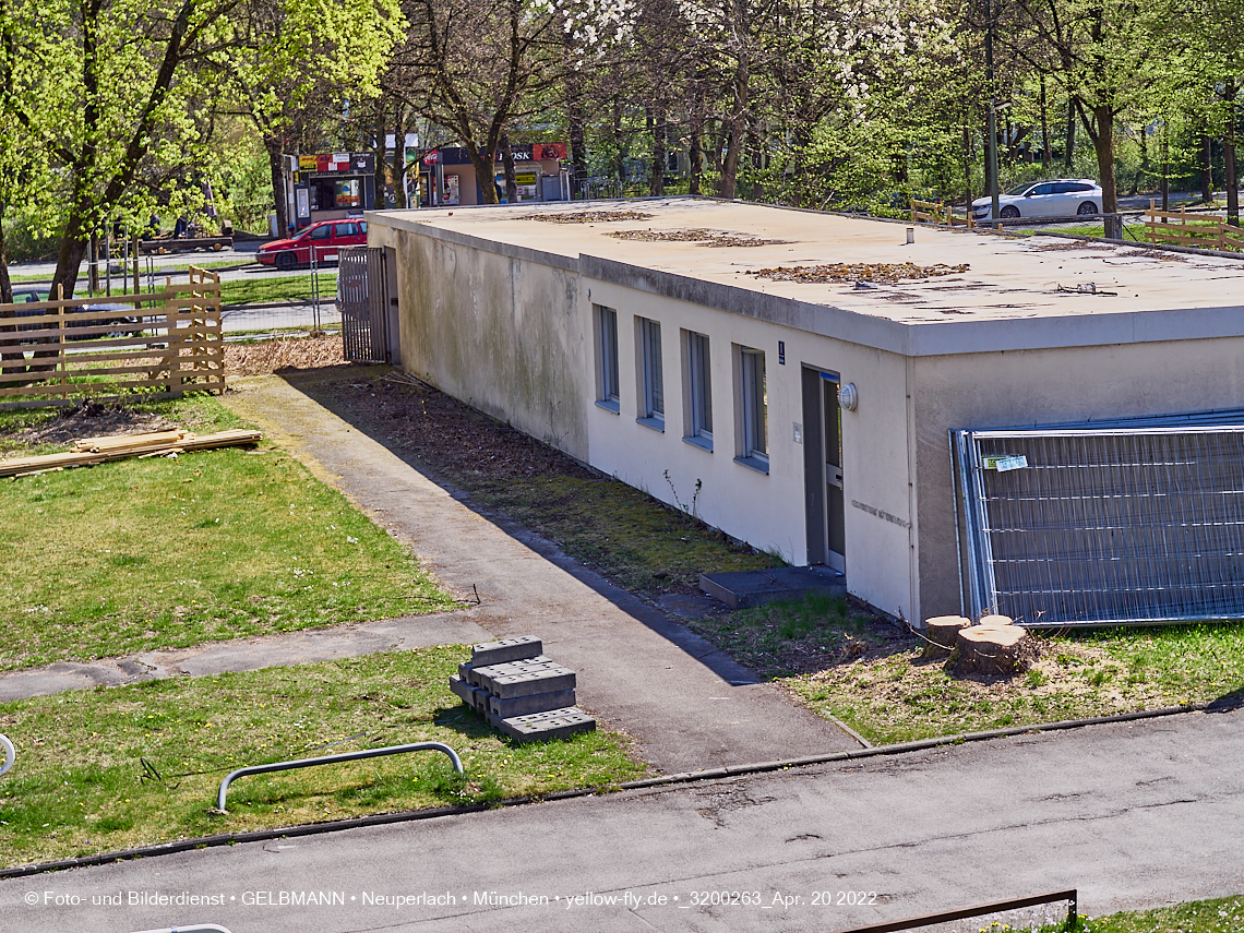 20.04.2022 - Baustelle am Haus für Kinder in Neuperlach